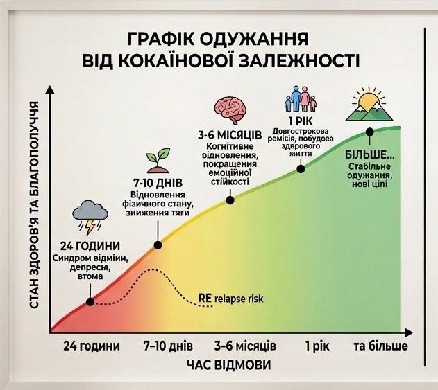 Графік одужання від кокаїнової залежності,Рехаб Ренесанс