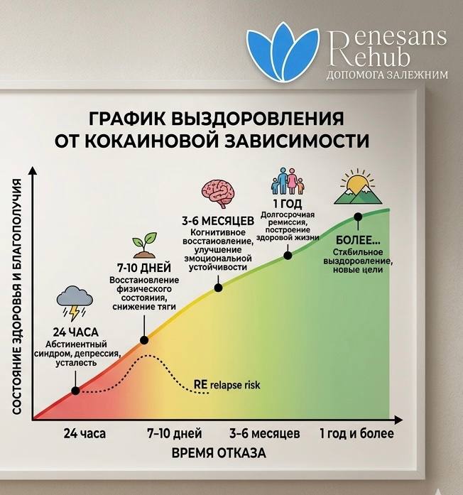 График выздоровления от кокаиновой зависимости, Рехаб Ренессанс