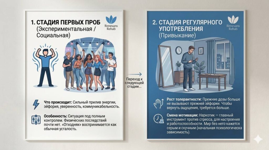 Стадии употребления наркотиков, Рехаб Ренессанс