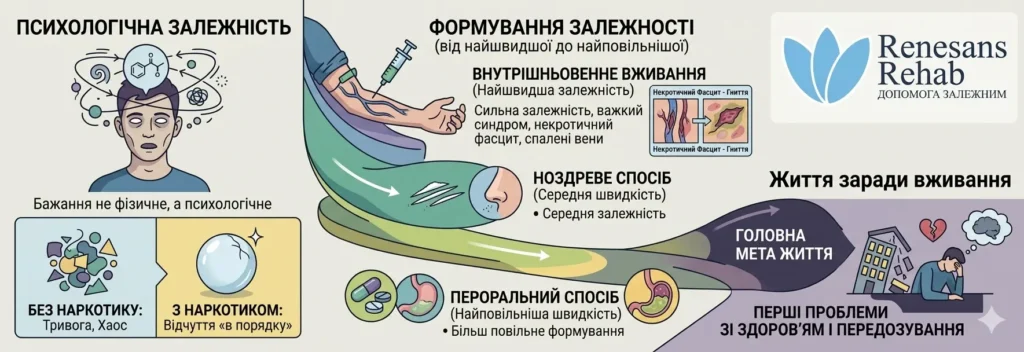 Формування залежності Мефедрону Рехаб Ренесанс